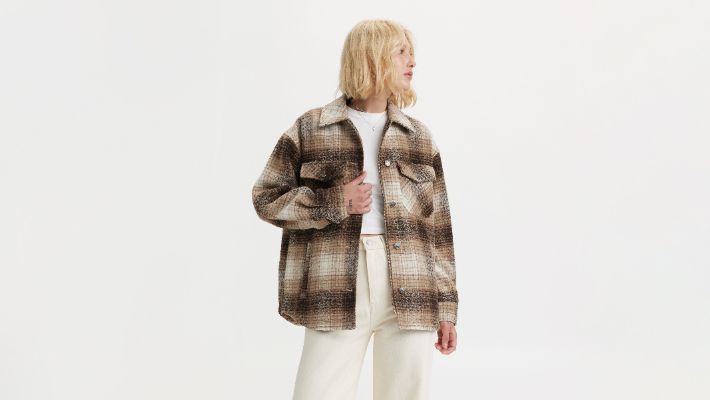 Plaid Shirt Jacket made by Levi's