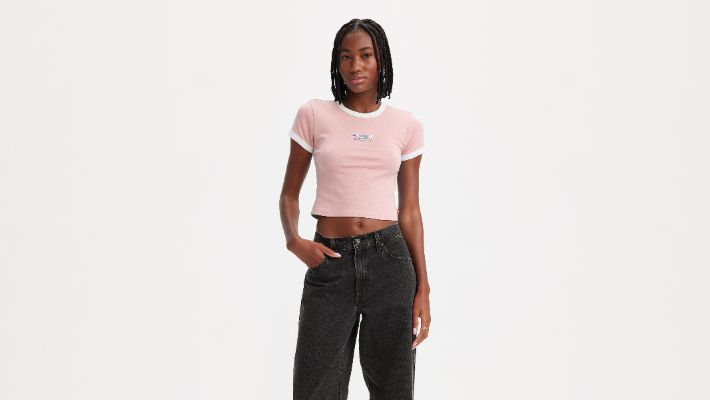 Graphic Ringer Mini T-Shirt sold by Levi's