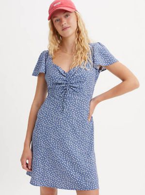 Skylar Flutter Sleeve Dress made by Levi's