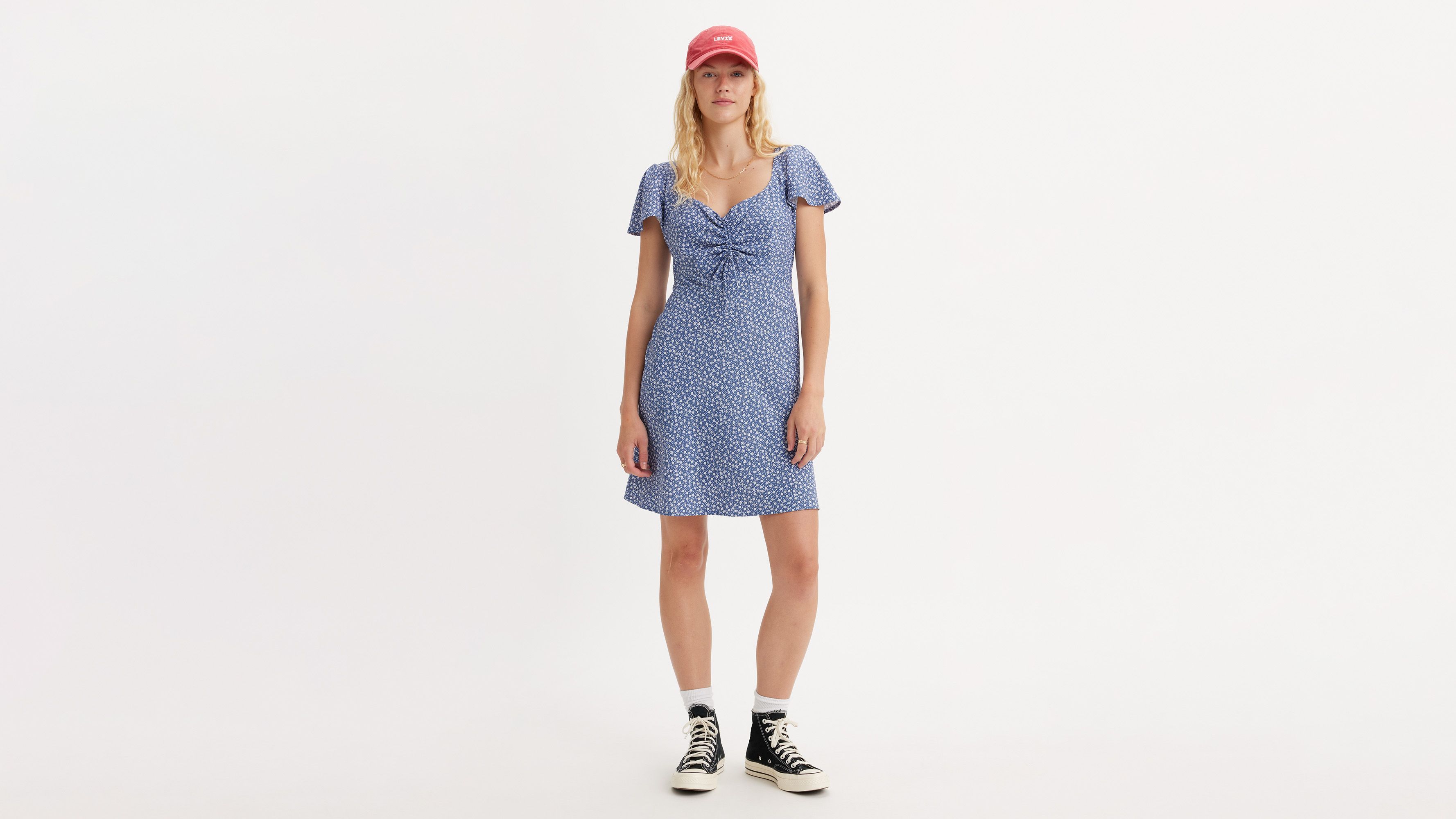 Skylar Flutter Sleeve Dress sold by Levi's product image thumbnail 2