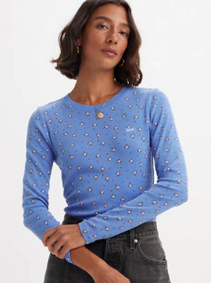 Floral Long Sleeve Baby T-Shirt sold by Levi's