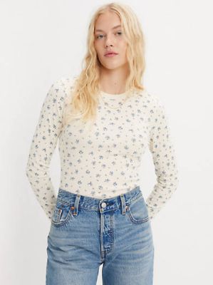 Floral Long Sleeve Baby T-Shirt sold by Levi's