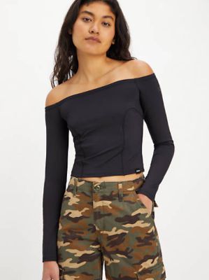 Lexie Long Sleeve Bardot Top made by Levi's