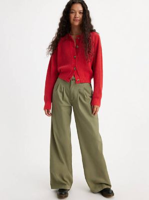 Pleated Wide Leg Women's Trouser Pants sold by Levi's