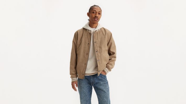Faux Suede Varsity Jacket sold by Levi's