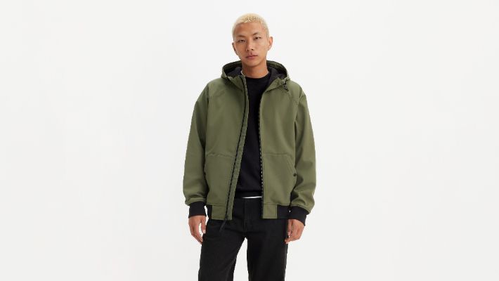 Soft Shell Hoodie Bomber Jacket sold by Levi's
