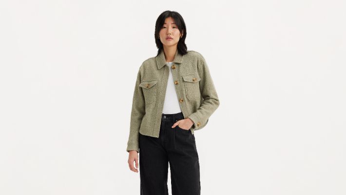 Cropped Shacket sold by Levi's