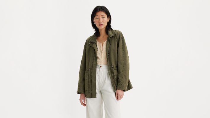 Stand Up Collar Military Jacket sold by Levi's