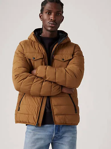 Hooded 2 Chest Pocket Puffer Jacket sold by Levi's