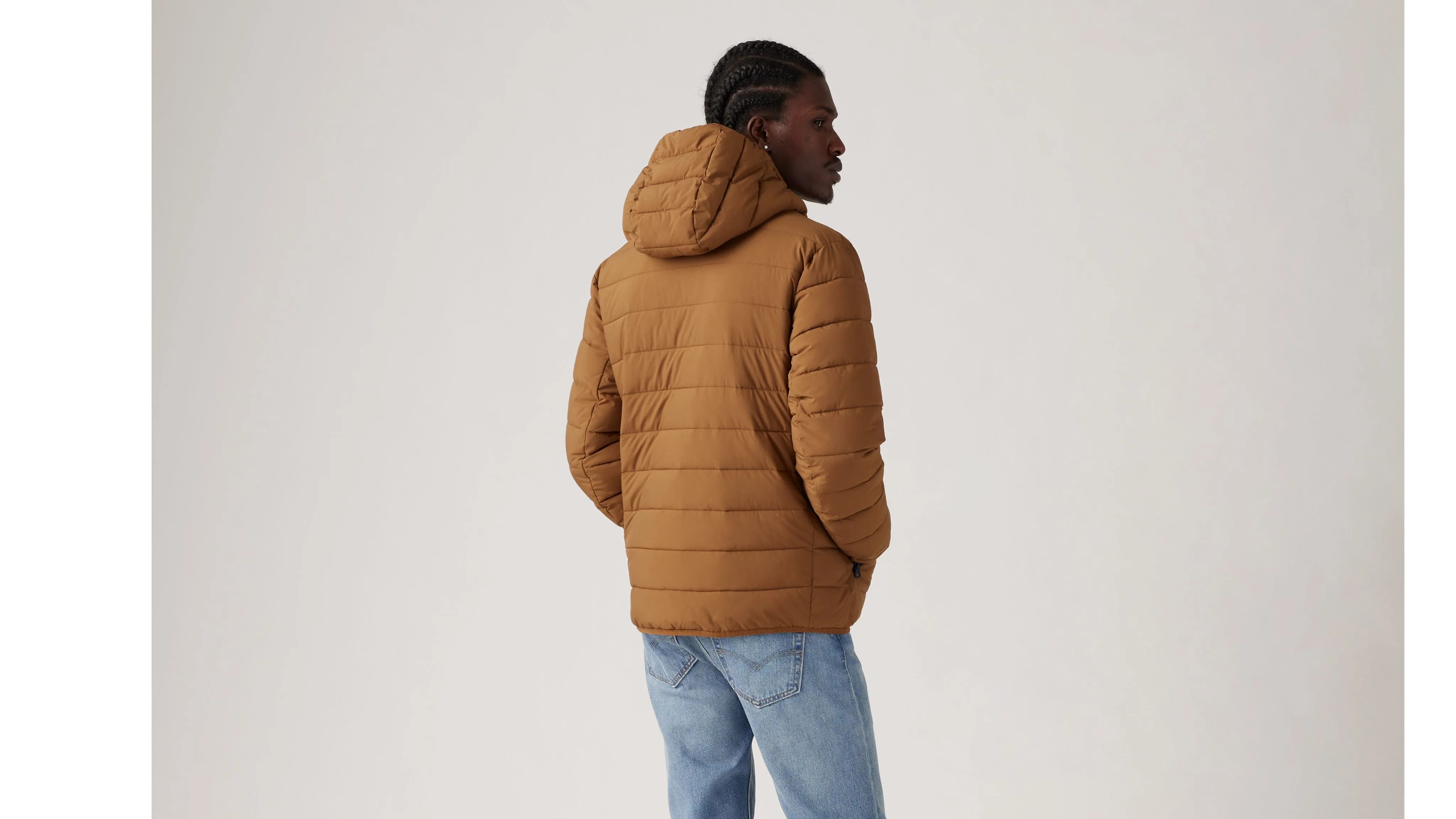 Hooded 2 Chest Pocket Puffer Jacket sold by Levi's product image thumbnail 3