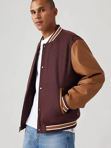 Mixed Media Varsity Jacket sold by Levi's