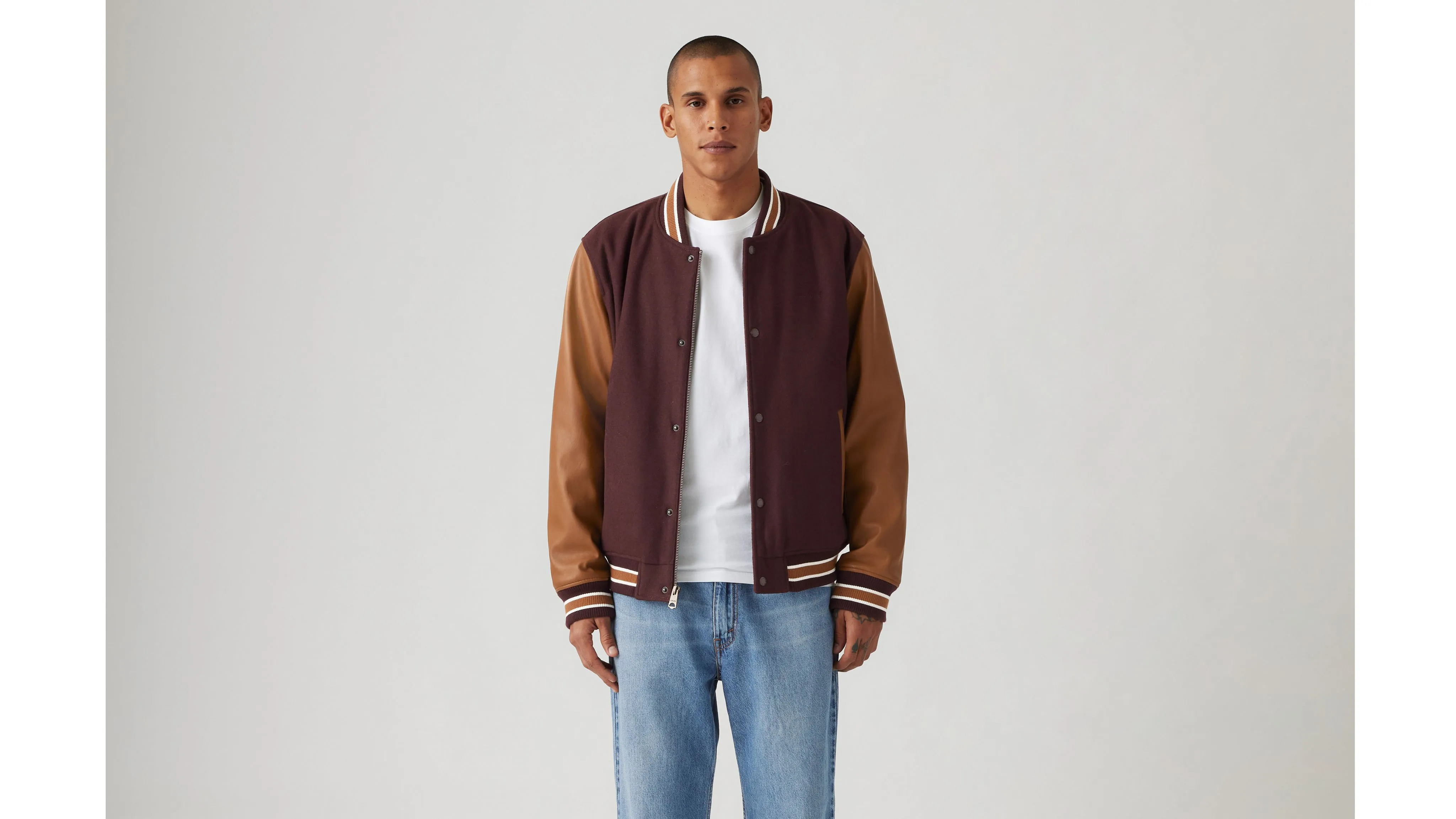 Mixed Media Varsity Jacket sold by Levi's product image thumbnail 2