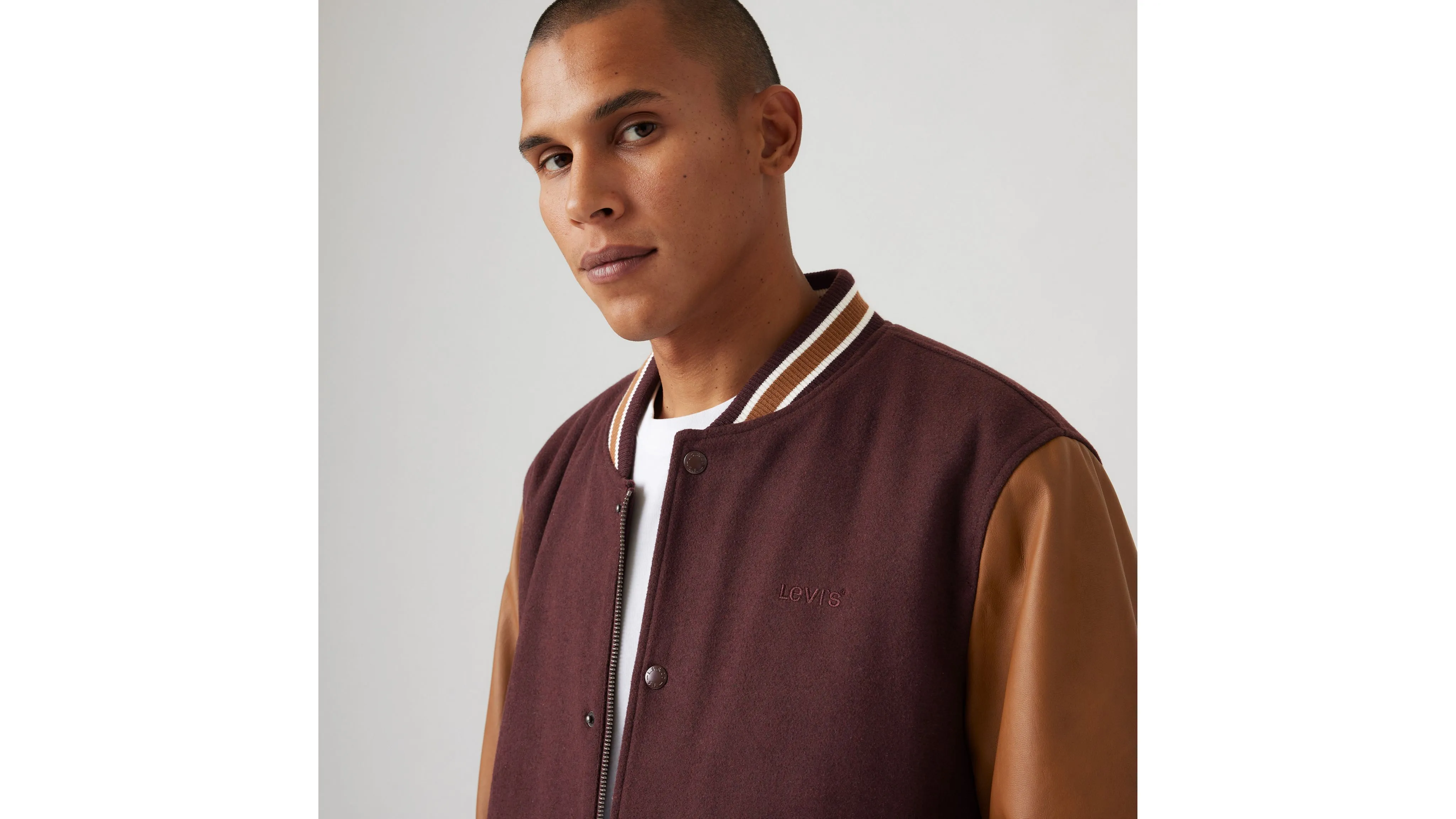 Mixed Media Varsity Jacket sold by Levi's product image thumbnail 4