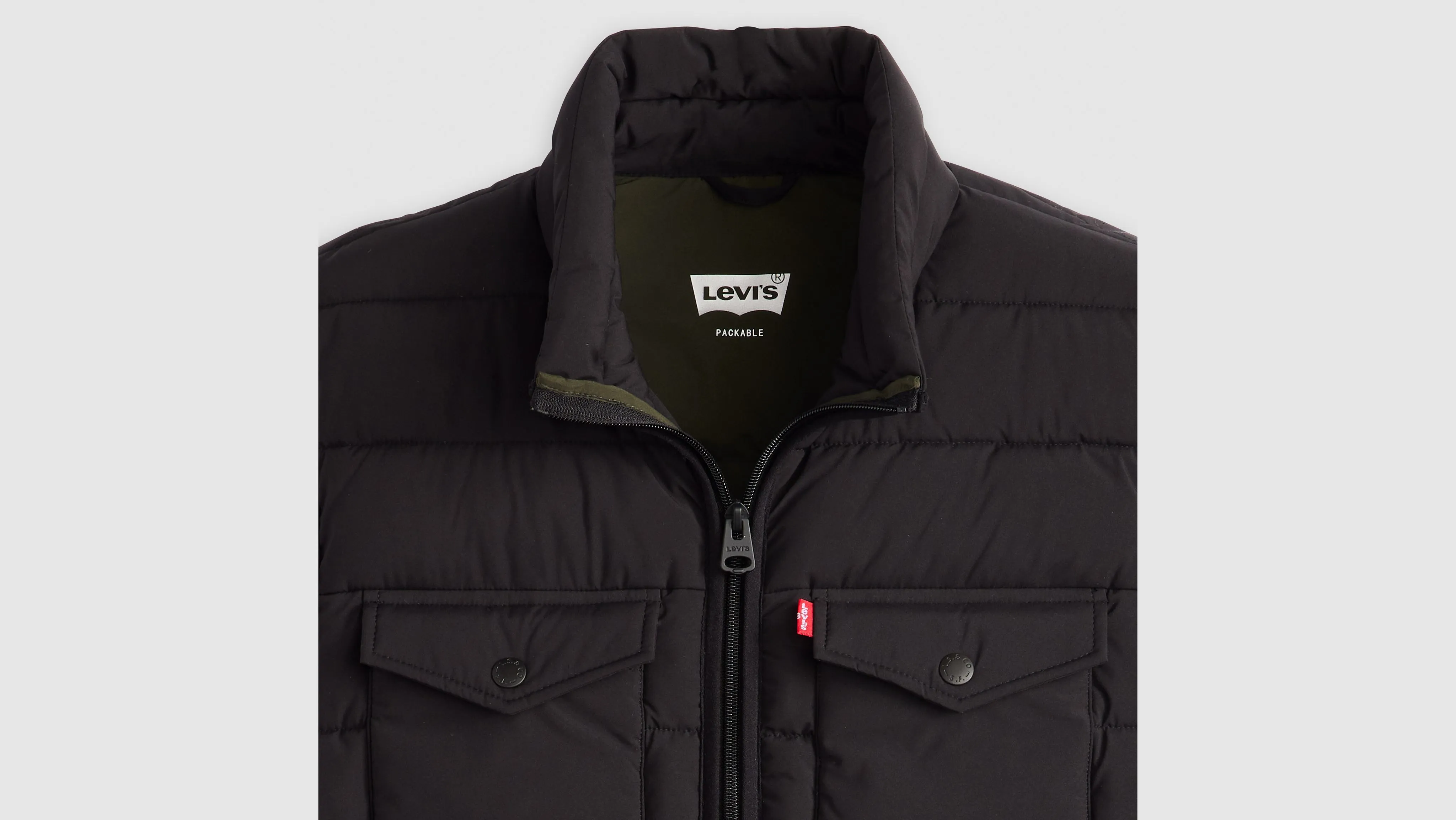 2 Chest Pocket Lightweight Quilted Vest sold by Levi's product image thumbnail 4