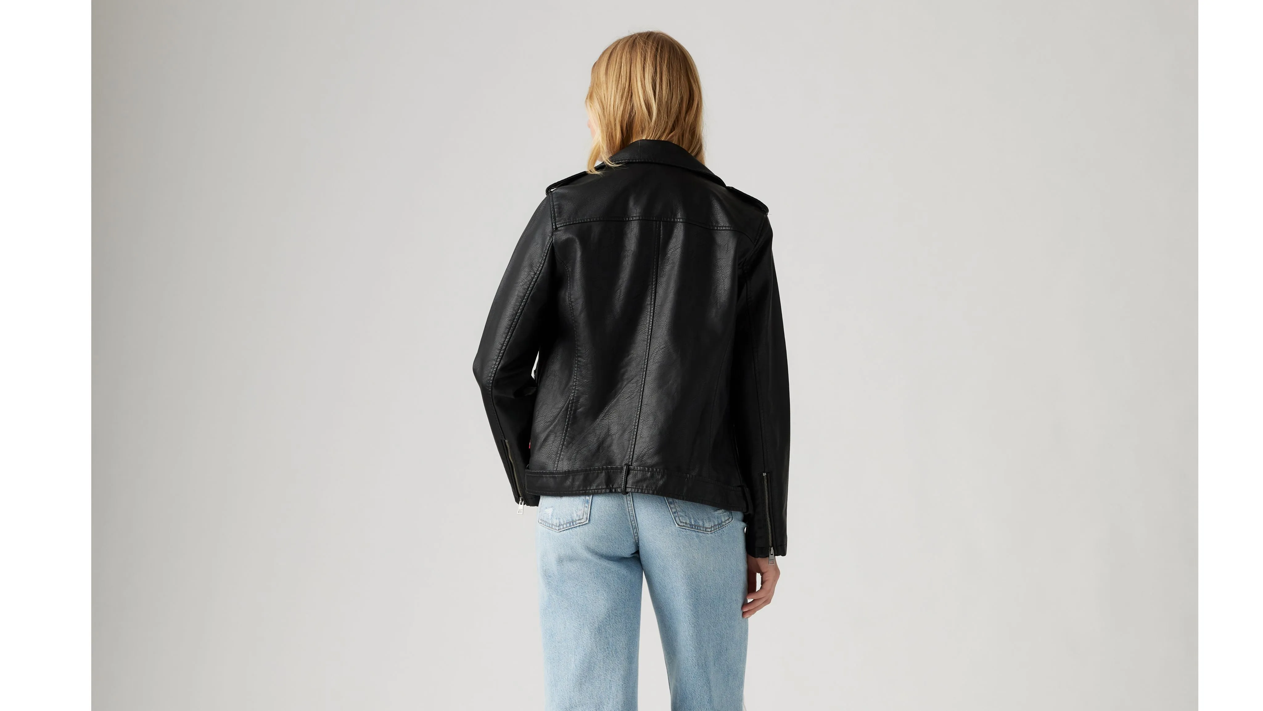 Longline Faux Leather Moto Jacket sold by Levi's product image thumbnail 2