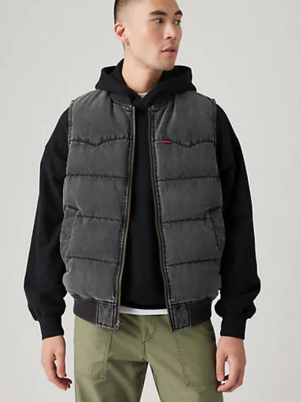 Western Super Puffer Vest sold by Levi's
