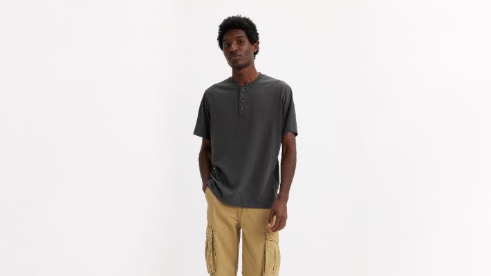 Short Sleeve Four Button Henley sold by Levi's