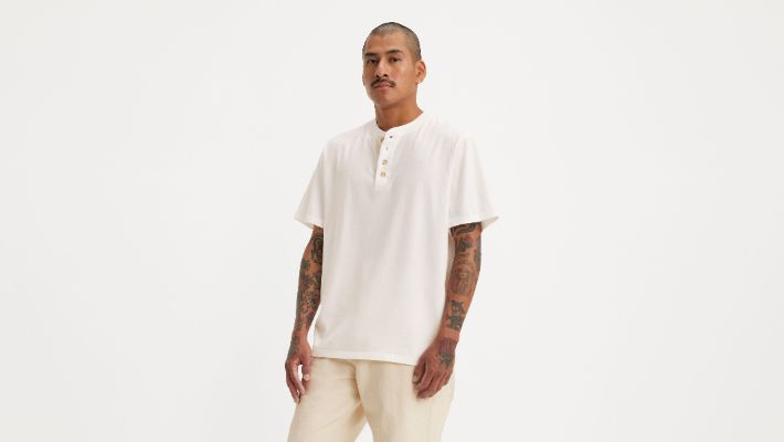Short Sleeve Four Button Henley sold by Levi's