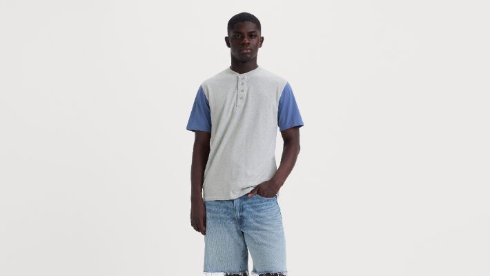 Short Sleeve Four Button Henley sold by Levi's