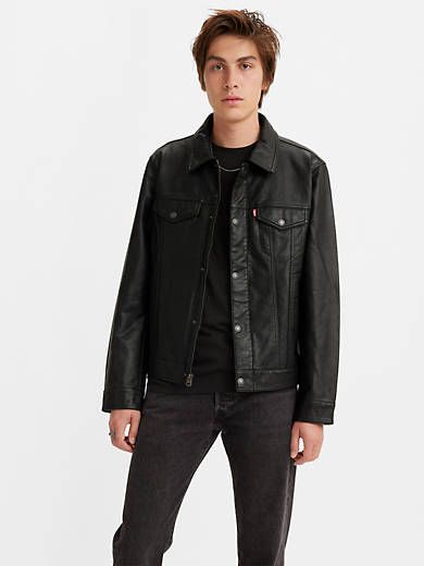 Faux Leather Trucker Jacket sold by Levi's