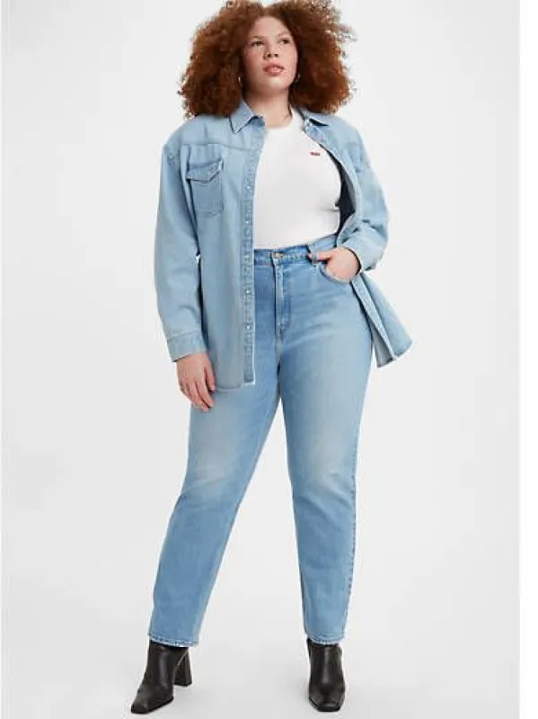 70's High Slim Straight Women's Jeans (Plus Size) sold by Levi's