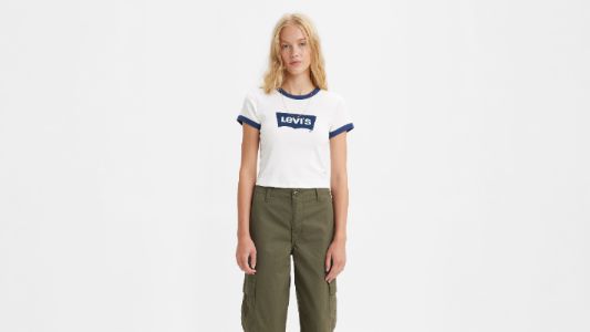 Graphic Ringer Mini Tee sold by Levi's