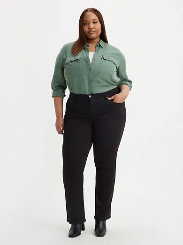 724 High Rise Slim Straight Fit Women's Jeans (Plus) sold by Levi's