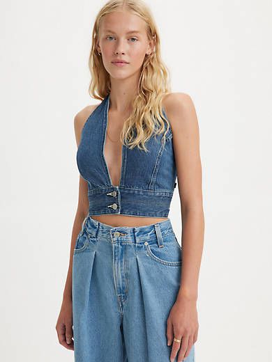 Levi's® Daisy Denim Halter Top sold by Levi's