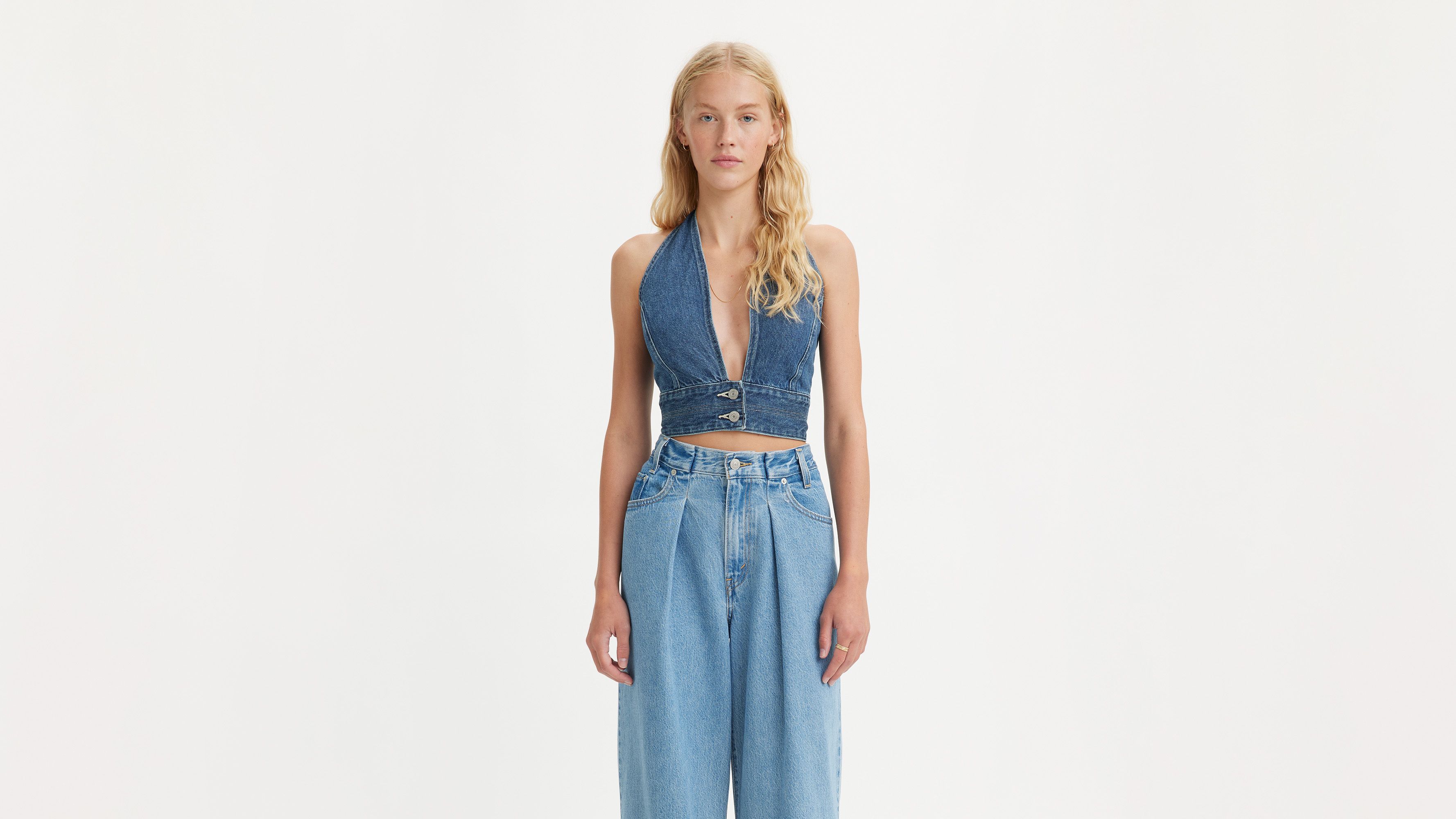 Levi's® Daisy Denim Halter Top sold by Levi's product image thumbnail 2