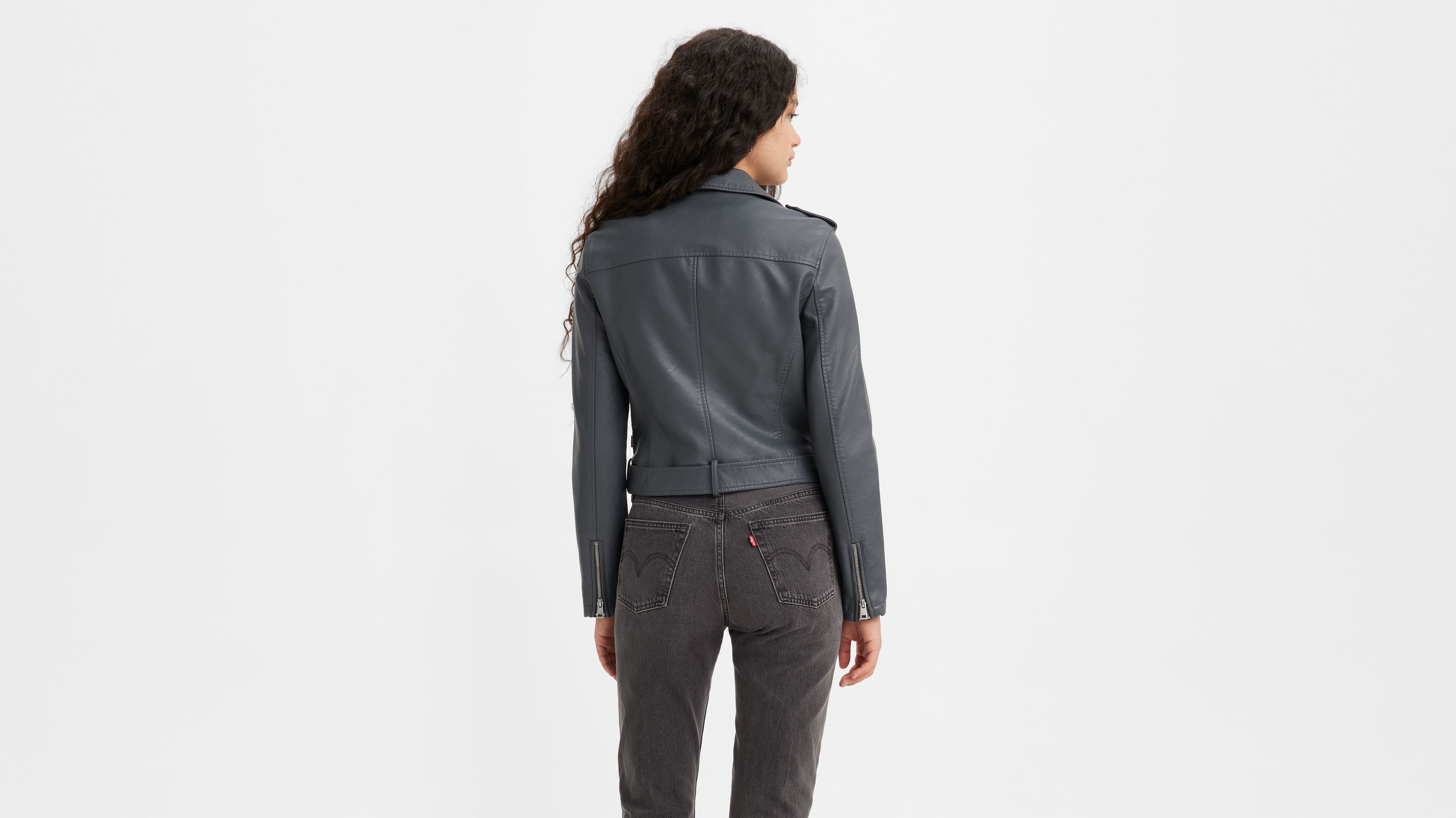 Belted Faux Leather Moto Jacket sold by Levi's product image thumbnail 2
