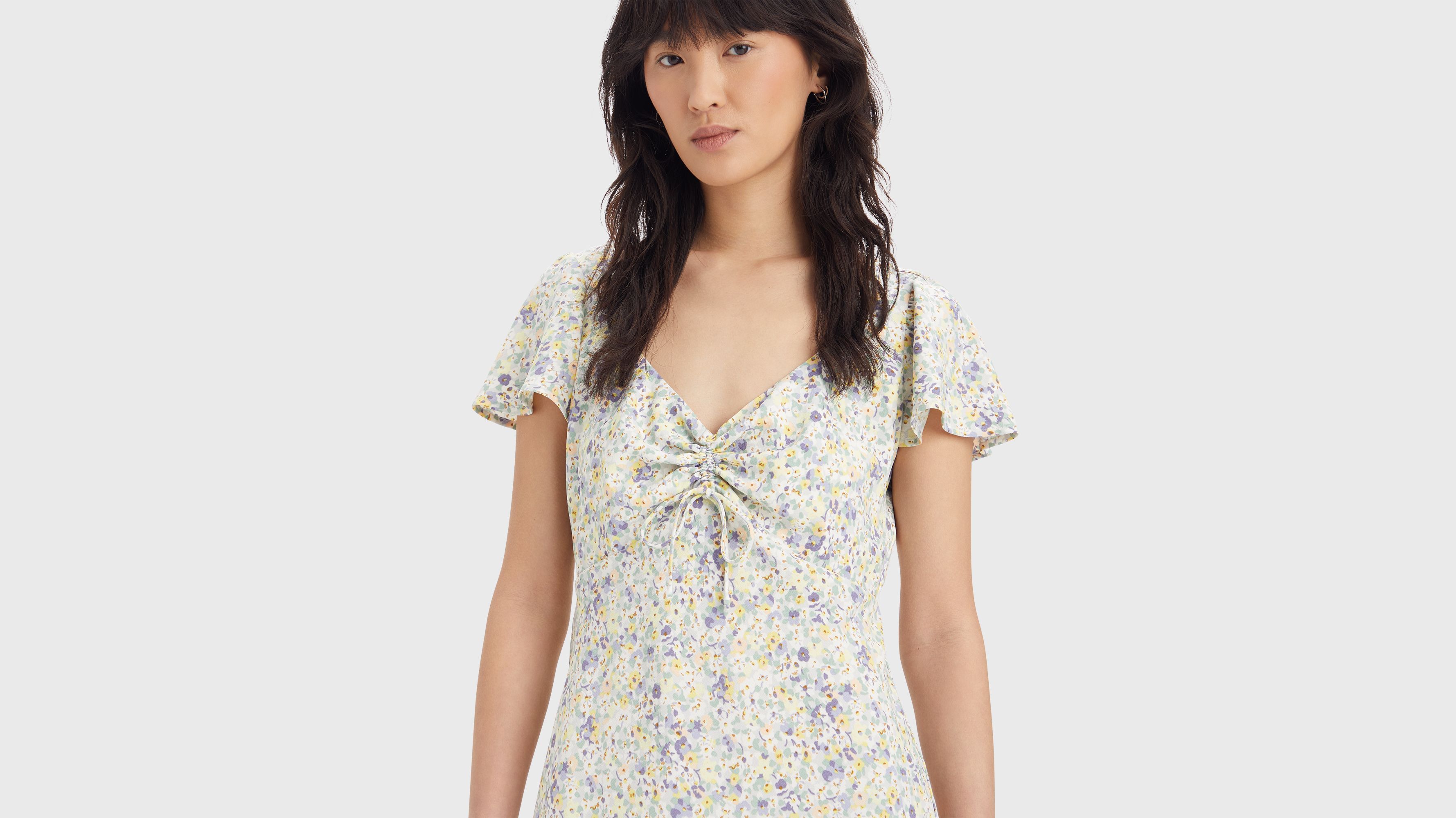 Skylar Flutter Sleeve Dress sold by Levi's product image thumbnail 4