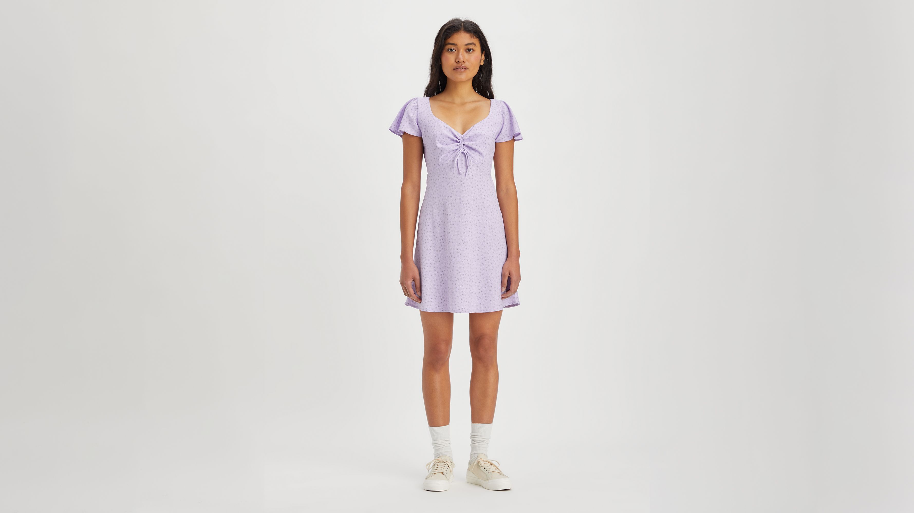 Skylar Flutter Sleeve Dress sold by Levi's product image thumbnail 2