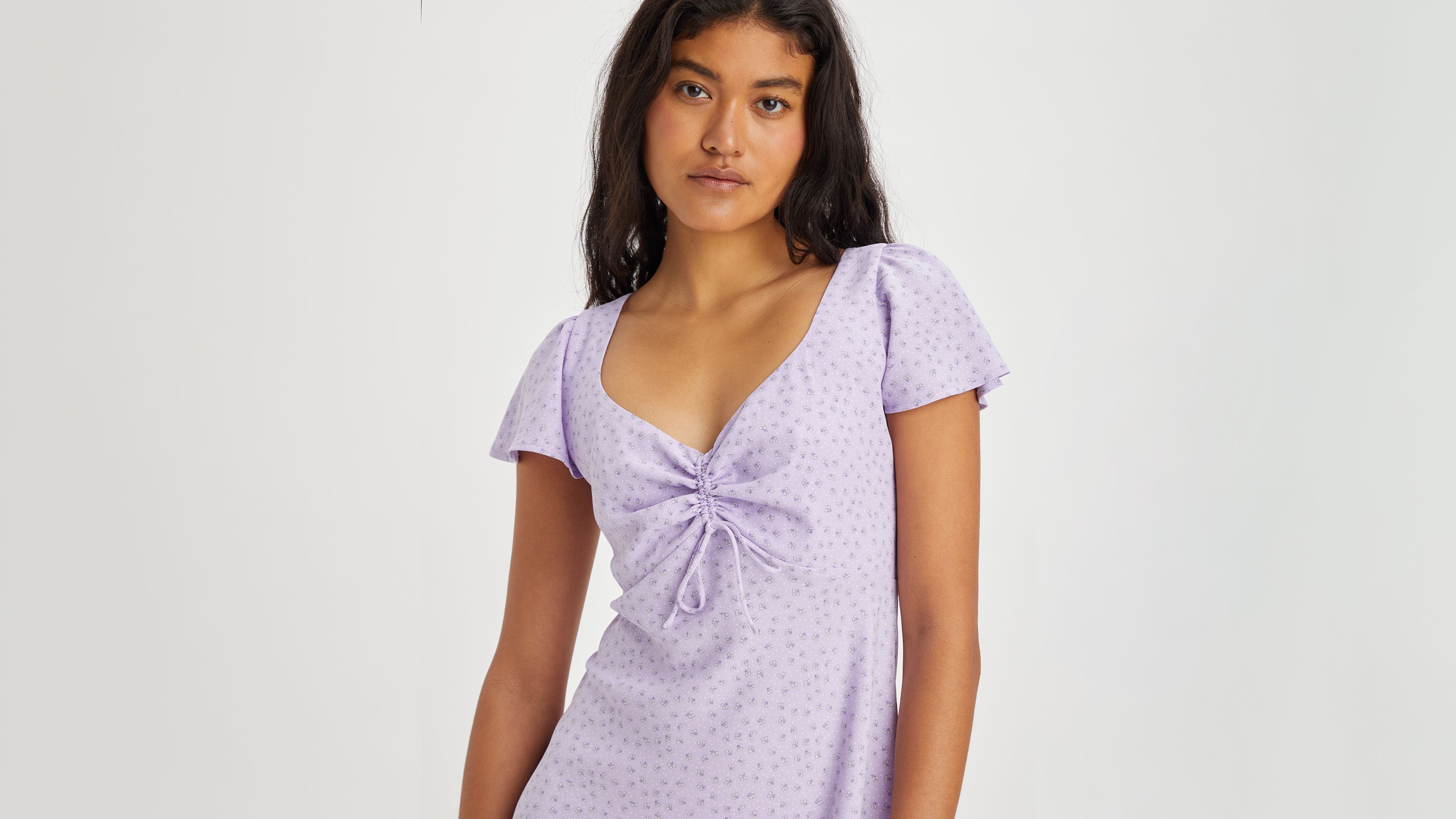 Skylar Flutter Sleeve Dress sold by Levi's product image thumbnail 4