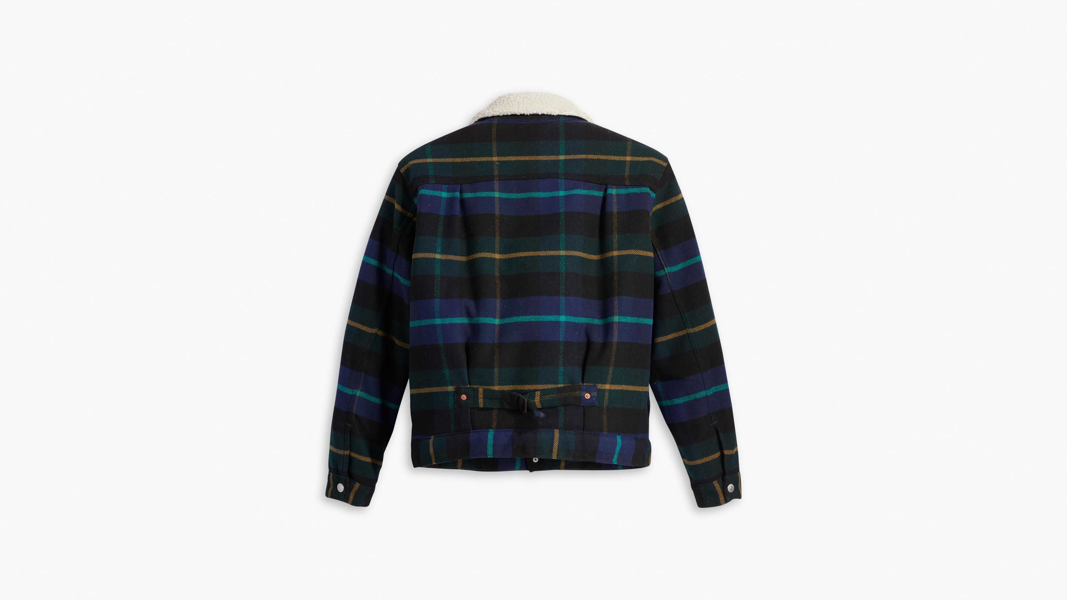 Type I Plaid Sherpa Trucker Jacket sold by Levi's product image thumbnail 4