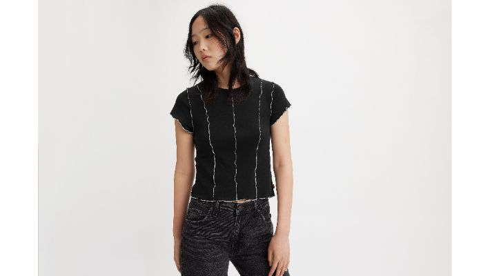 Inside Out Seamed T-Shirt sold by Levi's
