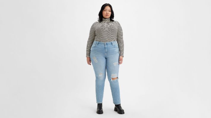 724 High Rise Slim Straight Fit Women's Jeans (Plus) sold by Levi's