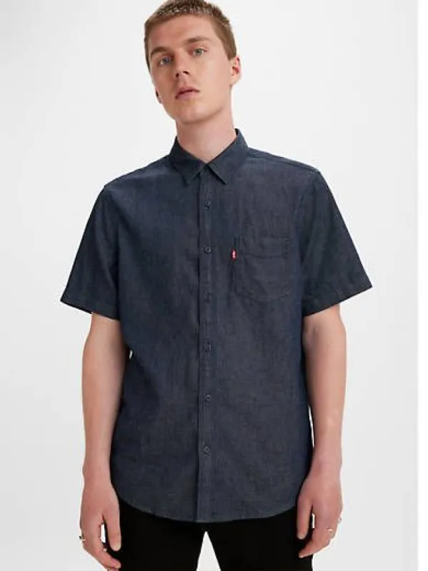 Denim Short Sleeve Sunset One Pocket Shirt sold by Levi's