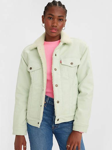 Ex-Boyfriend Corduroy Sherpa Trucker Jacket sold by Levi's