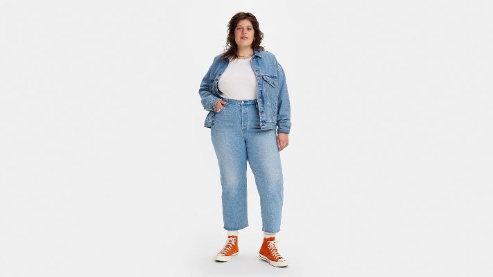 Ribcage Straight Ankle Women's Jeans (Plus Size) sold by Levi's