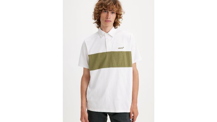 Short Sleeve Union Blocked Rugby Shirt sold by Levi's