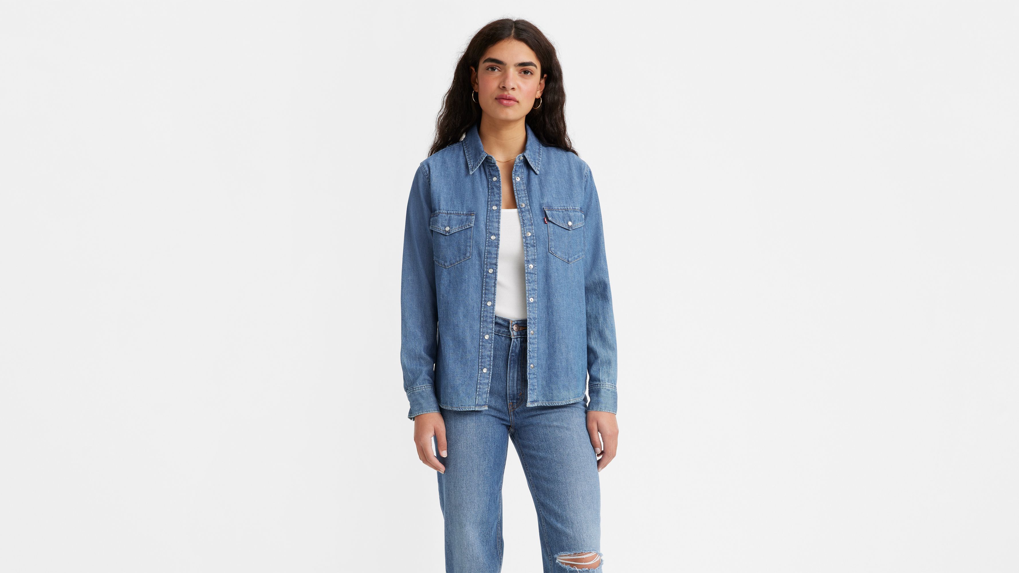 Iconic Western Denim Shirt sold by Levi's product image thumbnail 4