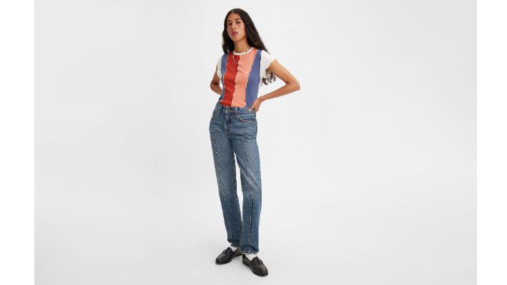 Middy Straight Pintuck Women's Jeans sold by Levi's