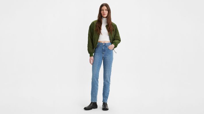 724 High Rise Slim Straight Cropped Women's Jeans sold by Levi's