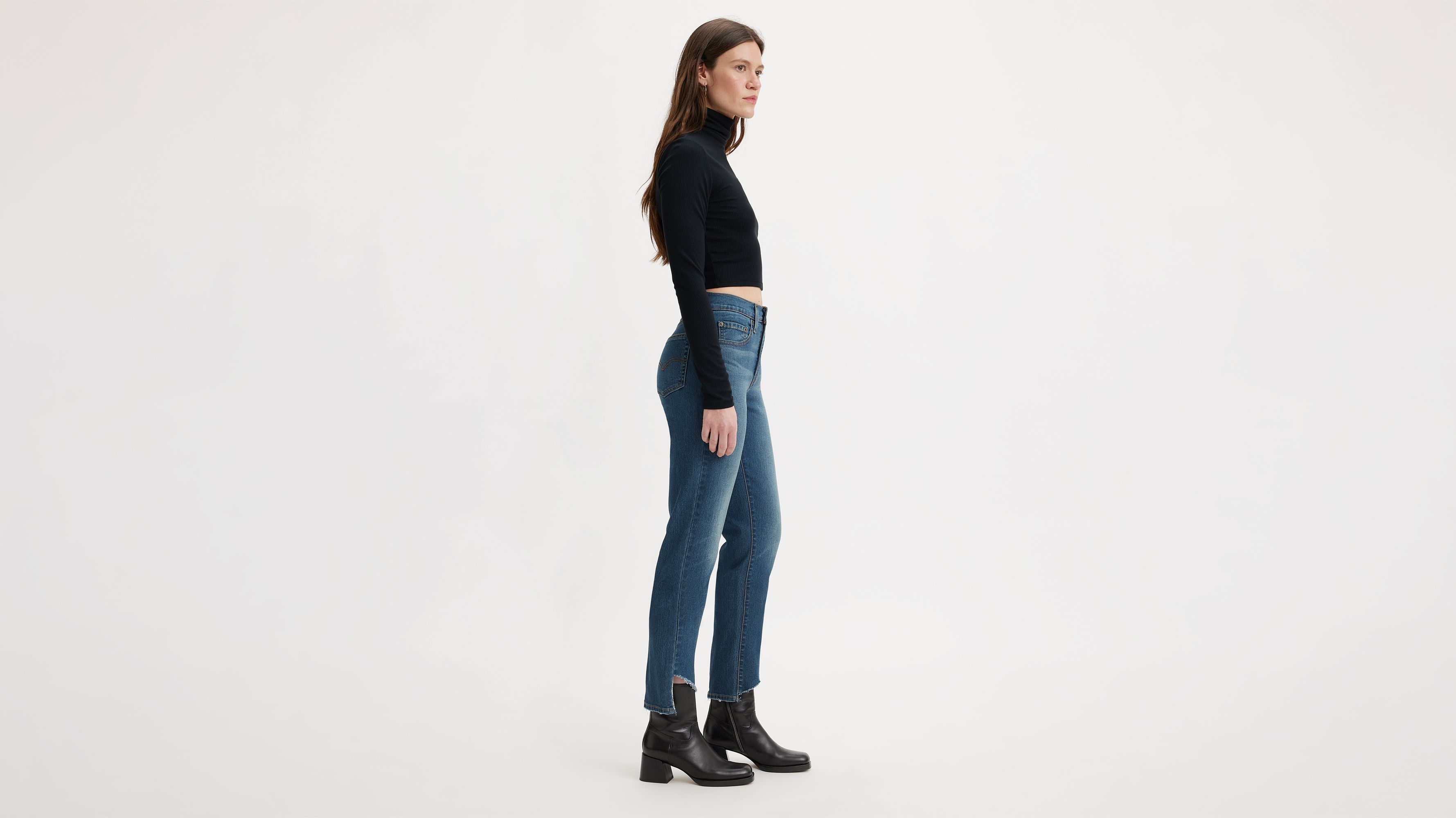 724 High Rise Slim Straight Cropped Women's Jeans sold by Levi's product image thumbnail 2