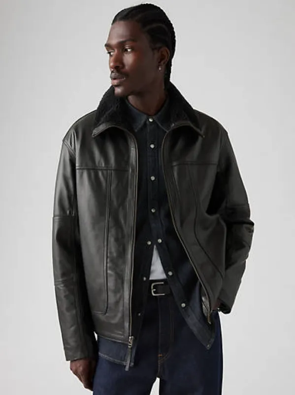 Cruz Leather Sherpa Jacket sold by Levi's