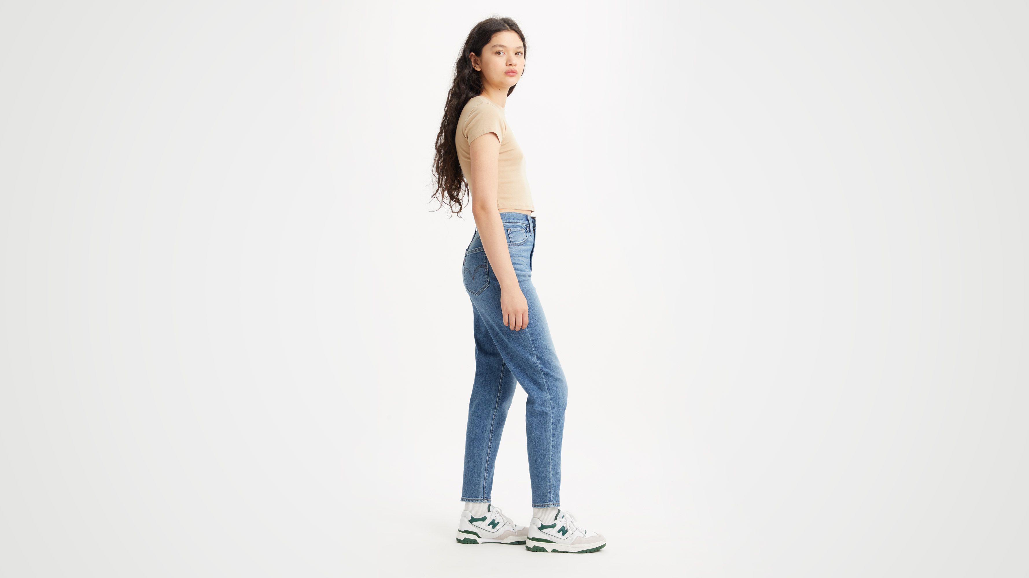 Levi's Jean Mom Taille Haute - Femme - Bleu / Medium Indigo Worn In - 28X29 sold by Levi's product image thumbnail 2