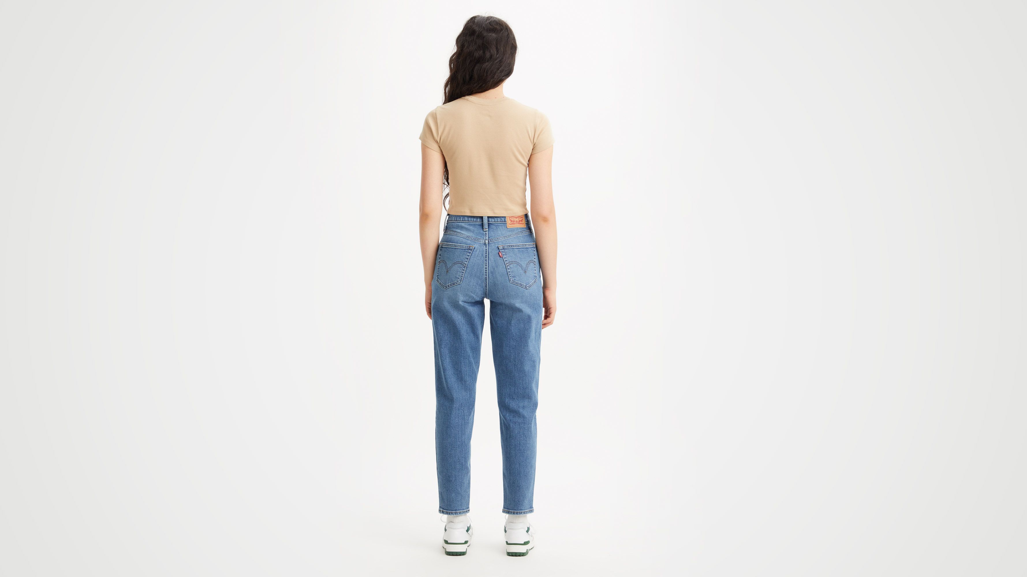Levi's Jean Mom Taille Haute - Femme - Bleu / Medium Indigo Worn In - 28X29 sold by Levi's product image thumbnail 3