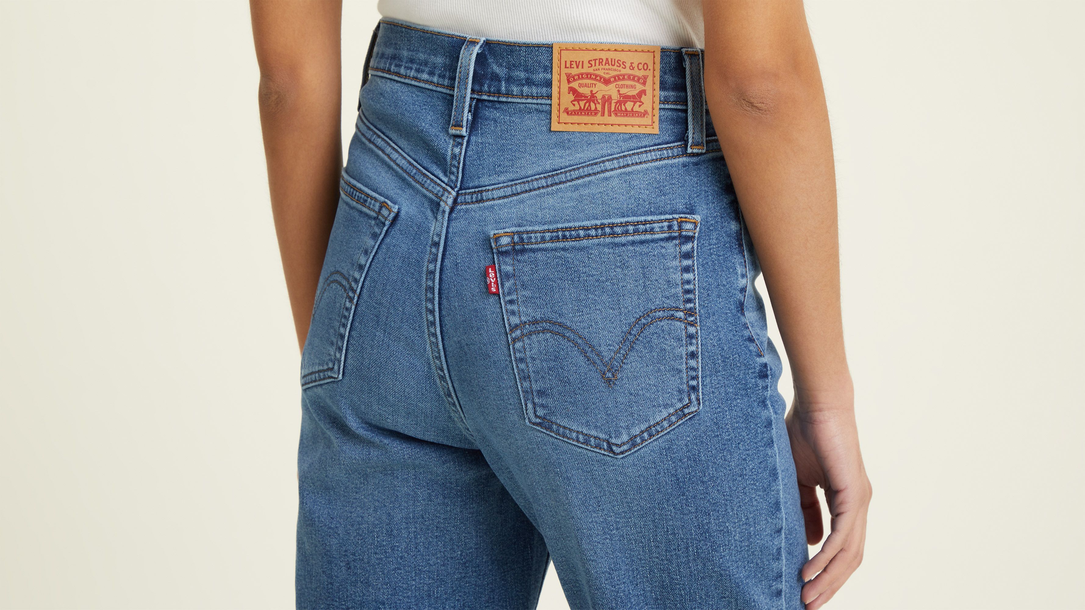 Levi's Jean Mom Taille Haute - Femme - Bleu / Medium Indigo Worn In - 28X29 sold by Levi's product image thumbnail 4
