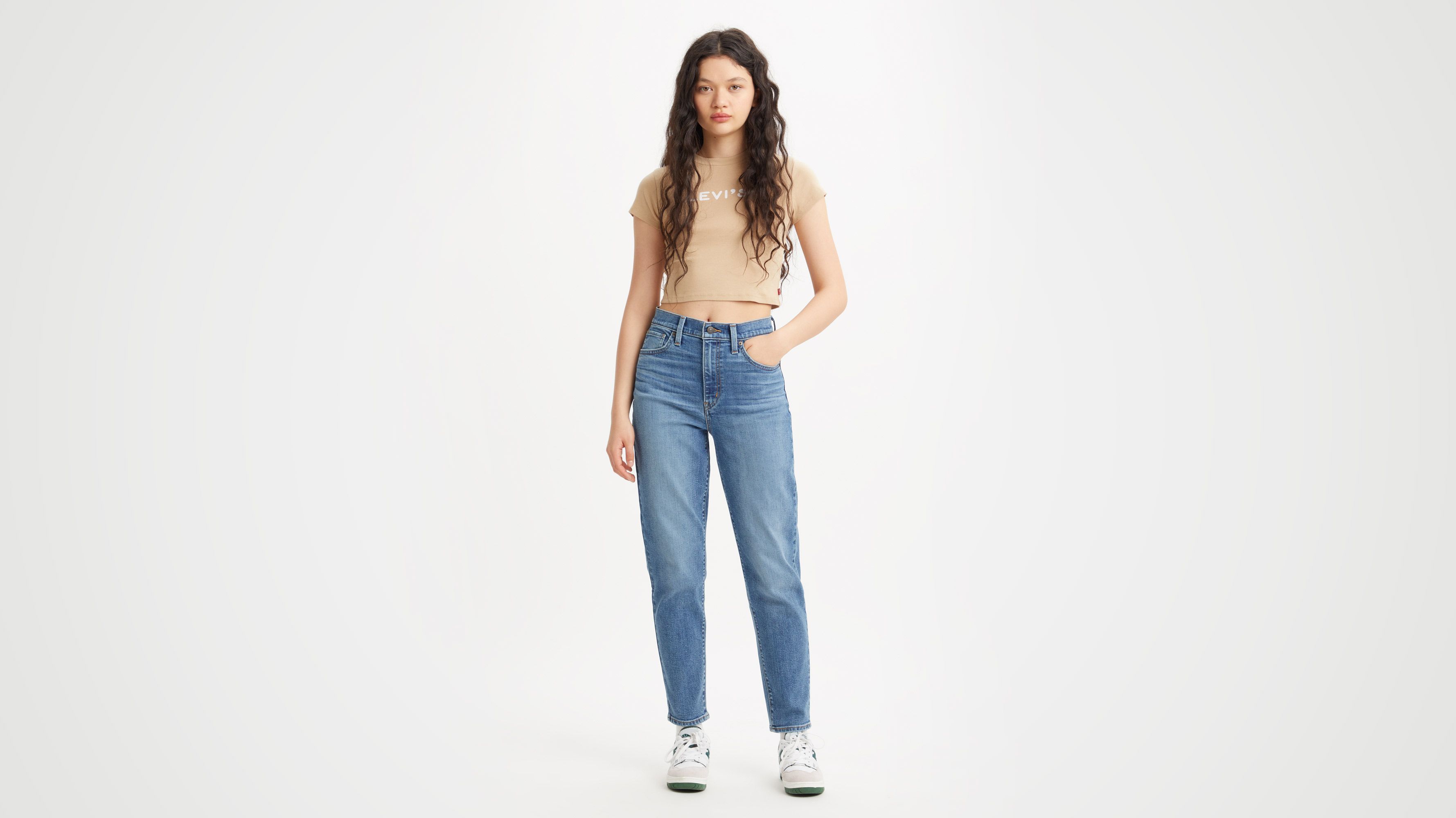 Levi's Jean Mom Taille Haute - Femme - Bleu / Medium Indigo Worn In - 28X29 sold by Levi's product image thumbnail 5