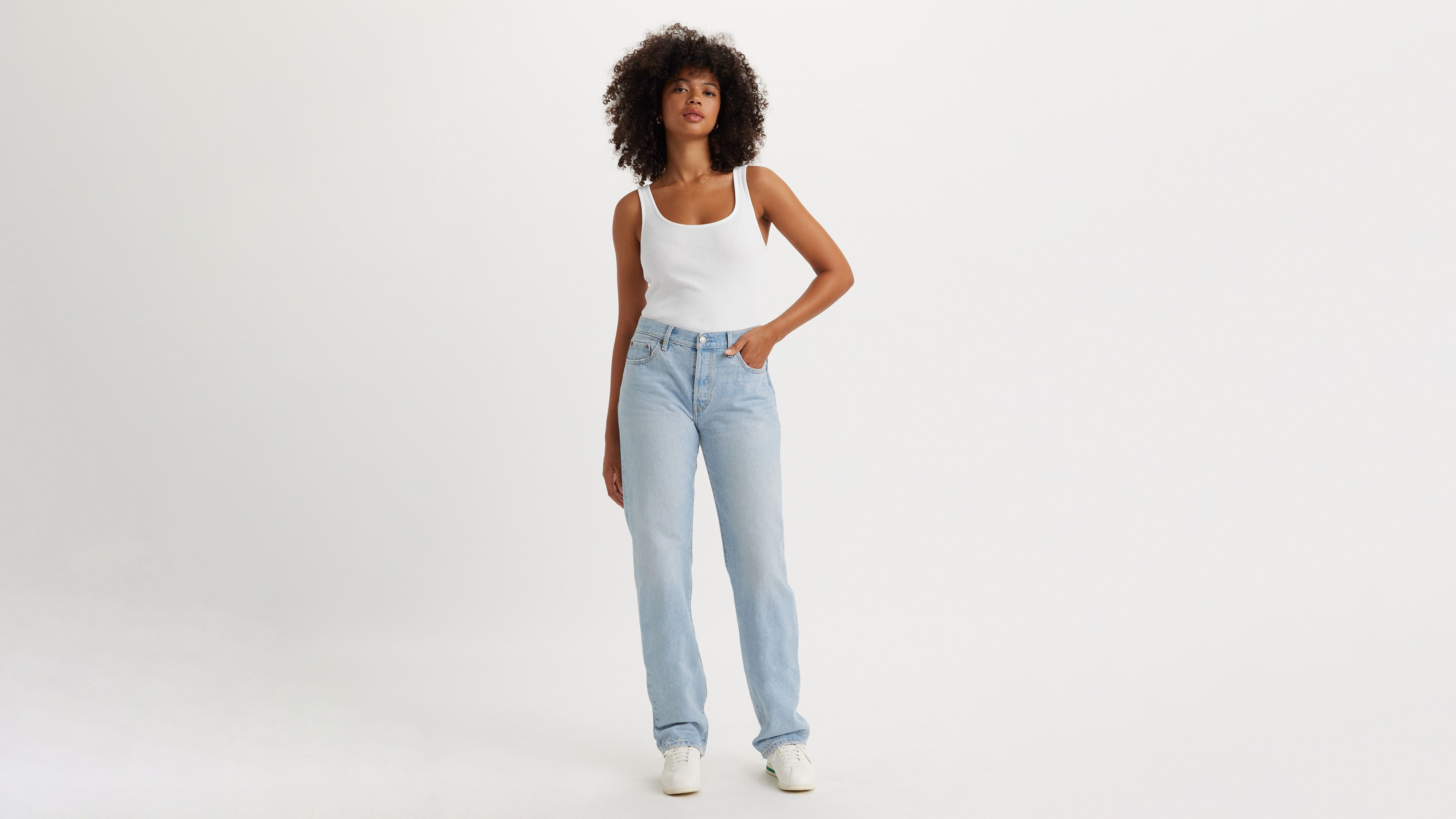 Levi's 501 90's Jeans - Women's - 23X32 - Light Wash / Light Indigo Worn In sold by Levi's product image thumbnail 2